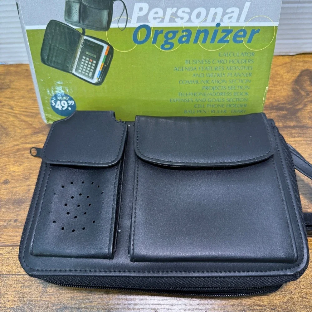 VTG 90s IP Personal Organizer Planner‎  Business Card Holder Address Book Wallet